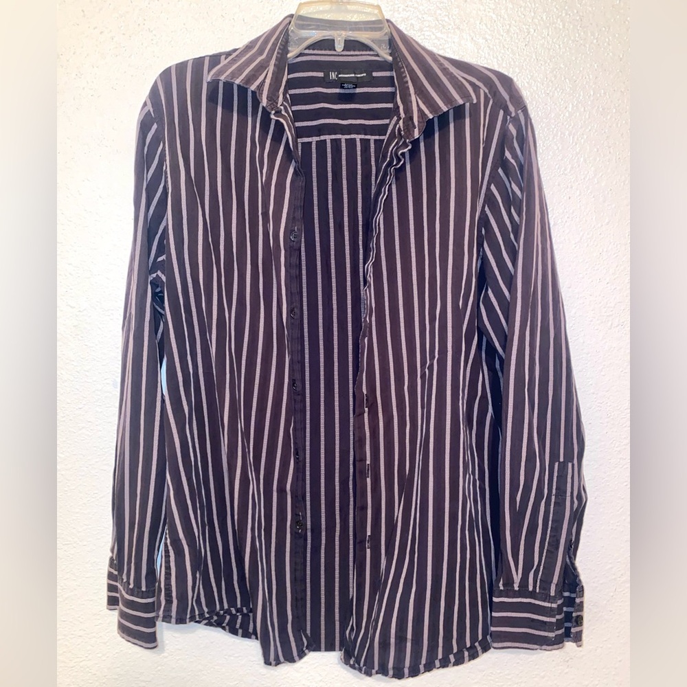 5 for $20 INC International Concepts Black and White Casual Button Down Shirt